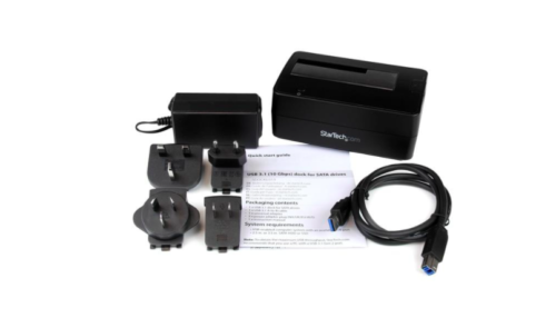 StarTech.com Docking Station para 1 Disco Duro, 2.5/3.5", SATA, USB 3.1, Negro 1 BAHIA DD SSD SATA 2.5 O 3.5