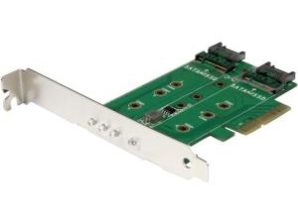 StarTech.com Tarjeta PCI Express de 3 Puertos M.2 para SSD 3 PUERTOS M.2 1XNVME 2XSATA