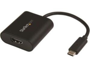 StarTech.com Adaptador de Video USB-C Macho - HDMI Hembra, Negro HDMI CON MODO PRESENTACION