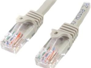 Cable Patch StarTech.com Cat5 UTP sin Enganches RJ-45 Macho - RJ-45 Macho, 50cm, Gris THERNET SIN ENGANCHE