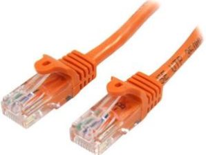 StarTech.com Cable Patch Cat5 UTP sin Enganches RJ-45 Macho - RJ-45 Macho, 50cm, Naranja THERNET SIN ENGANCHE