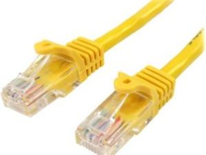 StarTech.com Cable Patch Cat5 UTP sin Enganches RJ-45 Macho - RJ-45 Macho, 5 Metros, Amarillo ETHERNET SIN ENGANCHE