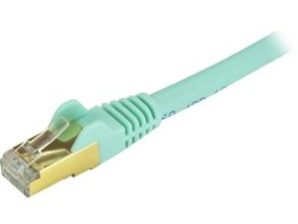StarTech.com Cable Patch Cat6a STP Blindado sin Enganches RJ-45 Macho - RJ-45 Macho, 6.1 Metros, Turquesa LINDADO DE 6M AGUAMARINA