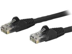 StarTech.com Cable Patch Cat6 STP sin Enganches RJ-45 Macho - RJ-45 Macho, 15.2cm, Negro ETHERNET GIGABIT SIN ENGANCHES