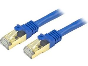 Cable Patch StarTech.com Cat6a STP Blindado sin Enganches RJ-45 Macho - RJ-45 Macho, 1.8 Metros, Azul LINDADO DE 1.8M AZUL