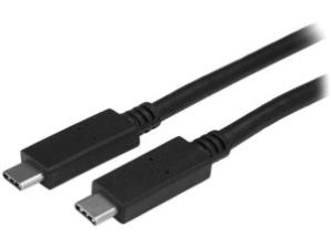 StarTech.com Cable USB C Macho - USB C Macho, 2 Metros, Negro ENTREGA DE POTENCIA