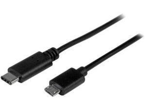StarTech.com Cable USB C Macho - Micro USB B Macho, 2 Metros, Negro .