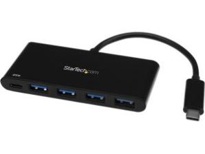 StarTech.com Hub USB C 3.0 Macho - 4x USB A Hembra con PD Entrega de Potencia, 5000 Mbit/s Negro .