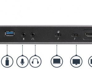 StarTech.com Docking Station Thunderbolt 3 con Salidas Dobles de Video 4K, 2x USB 3.0, Negro/Gris .