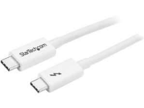 StarTech.com Cable Thunderbolt 3 Macho - Thunderbolt 3 Macho, 1 Metro Blanco ANCO COMPATIBLE DISPLAYPORT