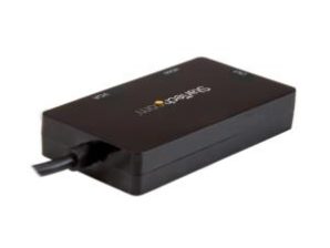 StarTech.com Adaptador Multipuertos USB-C Macho - HDMI/DVI/VGA Hembra, Negro USB-C TIPO C A HDMI DVI Y VGA