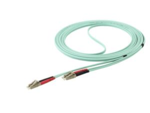 Cable Fibra StarTech.com Óptica Dúplex Multimodo OM4, LC Macho - LC Macho, 50/125µm, 5 Metros, Aqua OM4 100GB 50/125 LSZH AGUAMARINA