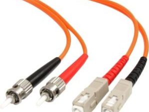 StarTech.com Cable Fibra Óptica ST Macho - SC Macho, 1 Metro, Naranja MULTI DUPLEX 62.5/125 ST/SC