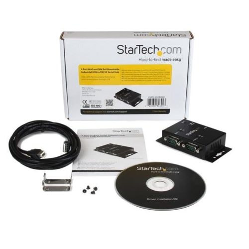 Adaptador StarTech.com Serial Macho - USB-B Hembra, Negro FTDI DE 2 PUERTOS DE PARED