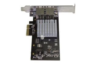 StarTech.com Tarjeta de Red PCI Express con 2 Puertos 10GBase-T, 10000 Mbit/s PUERTOS 10GBASE-T NBASE-T X550