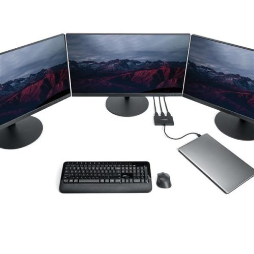 StarTech.com Splitter Divisor USB-C a 3 Puertos HDMI, Negro .