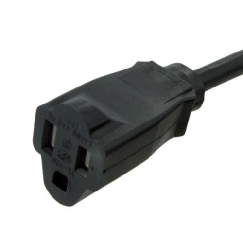 StarTech.com Cable de Poder NEMA 5-15P Macho - NEMA 5-15R Hembra, 1.83 Metros, Negro 5-15R A NEMA 5-15P