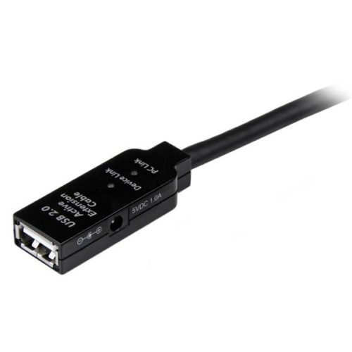 StarTech.com Cable USB A Macho - USB A Hembra, 10 Metros, Negro USB 2.0 ACTIVO AMPLIFICADO M H