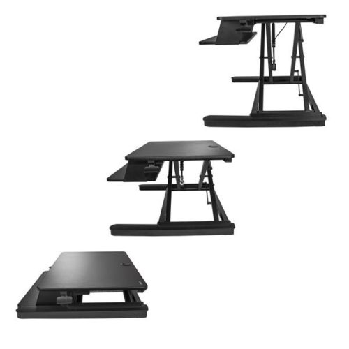 Estación Trabajo StarTech.com ARMSTSLG - Capacidad 2 Monitores - soporta 12 Kg - Negro IE 2 MONITORES 24 O 1 DE 30