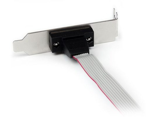 StarTech.com Adaptador IDC Macho - DB-9 Hembra, Gris SERIAL DB9 IDC10 PERFIL BAJO