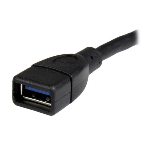 StarTech.com Cable USB A 3.0 Macho - USB A 3.0 Hembra, 15cm, Negro USB SUPERSPEED NEGRO