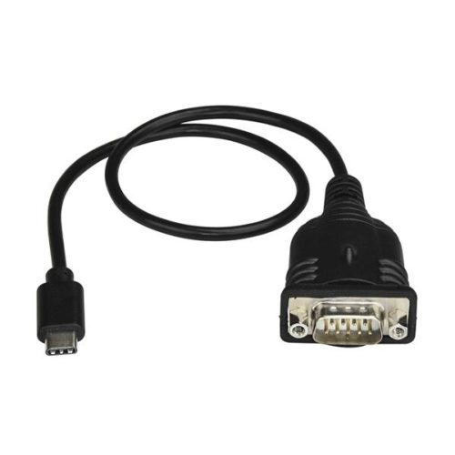 StarTech.com Cable USB C Macho - DB-9 Macho, 40cm, Negro USBC TIPO C A SERIAL DB9 RS232