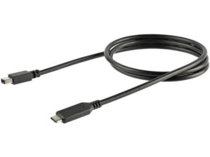 StarTech.com Adaptador USB C - Macho - Mini DisplayPort - Macho 1 Metro, Negro MINI DISPLAYPORT 4K60 NEGRO