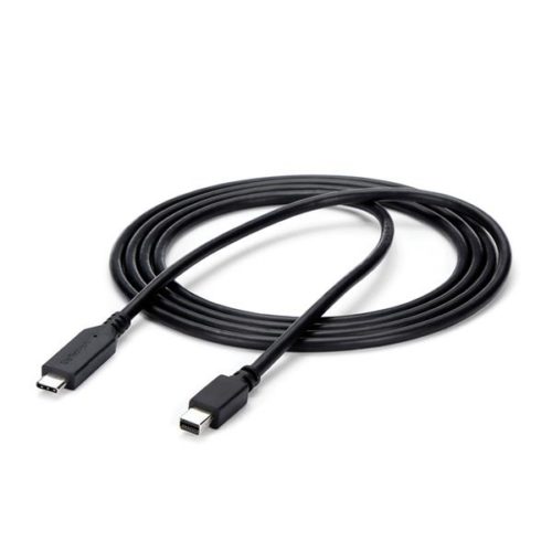 StarTech.com Cable USB C Macho - mini DisplayPort Macho, 1.8 Metros, Negro A MINI DISPLAYPORT 4K60 NEGRO