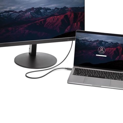 StarTech.com Cable USB C Macho - mini DisplayPort Macho, 1.8 Metros, Negro A MINI DISPLAYPORT 4K60 NEGRO