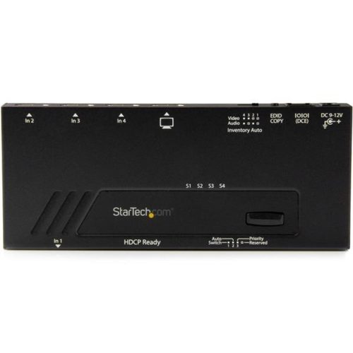 StarTech.com Video Splitter HDMI, 5 Puertos HDMI, Negro PUERTOS CONMUTADO RAPIDO 4K