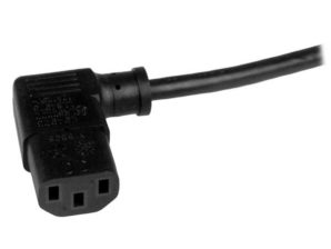 StarTech.com Cable de Poder NEMA 5-15P Macho - C13 acoplador Hembra, 90cm, Negro 5-15P A C13 ACODADO A LA DERECHA