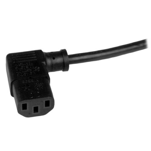 StarTech.com Cable de Poder NEMA 5-15P Macho - C13 acoplador Hembra, 90cm, Negro 5-15P A C13 ACODADO A LA DERECHA