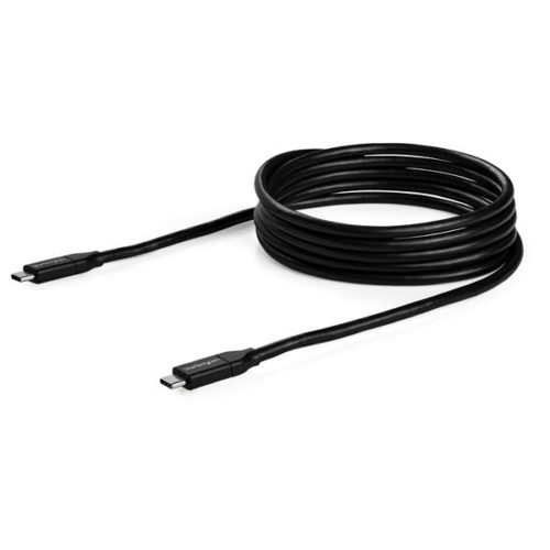 StarTech.com Cable USB C Macho - USB C Macho, 2 Metros, Negro CON CAPACIDAD PD 5A USB 2.0