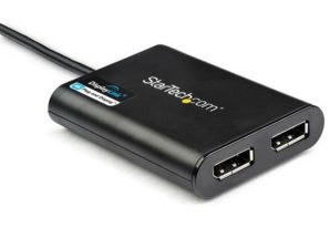 StarTech.com Adaptador USB 3.0 Macho - 2x DisplayPort Hembra, Negro USB 3.0 A DISPLAYPORT DOBLE 4K60