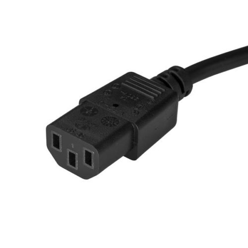 StarTech.com Cable de Poder NEMA 5-15P Macho - C13 Coupler Hembra, 1.8 Metros, Negro PLANO NEMA 5-15P A C13 PARA PC