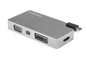 StarTech.com Adaptador de Video USB-C Macho - VGA/DVI/HDMI/mDP Hembra, Gris DE VIDEO 4K 60HZ GRIS ESPACIAL