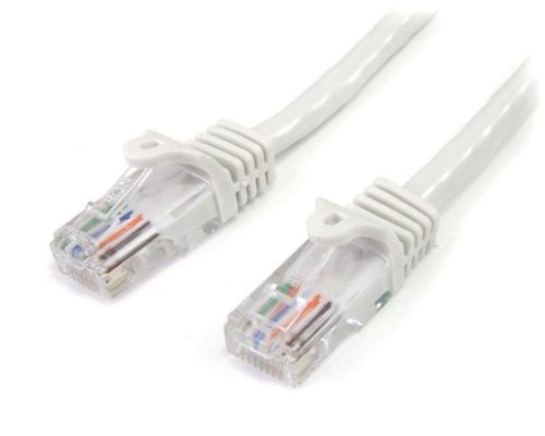 StarTech.com Cable Patch Cat5e UTP sin Enganches RJ-45 Macho - RJ-45 Macho, 3 Metro, Blanco CAT5E ETHERNET RJ45 SNAGLESS