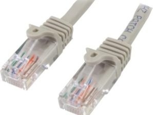 StarTech.com Cable Patch Cat5e UTP sin Enganches RJ-45 Macho - RJ-45 Macho, 1 Metro, Gris CAT5E ETHERNET RJ45 SNAGLESS