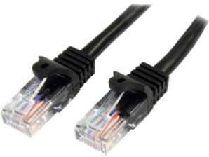StarTech.com Cable Patch Cat5e UTP sin Enganches RJ-45 Macho - RJ-45 Macho, 2 Metros, Negro CAT5E ETHERNET RJ45 SNAGLESS