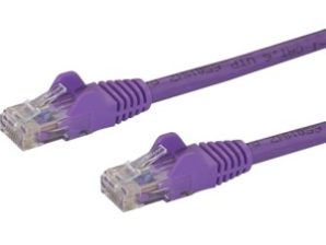 StarTech.com Cable Patch Cat6 UTP sin Enganches RJ-45 Macho - RJ-45 Macho, 2 Metros, Púrpura CAT6 ETHERNET RJ45 SNAGLESS
