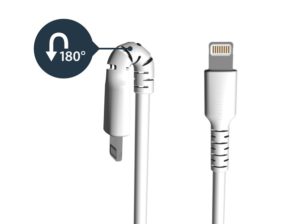 StarTech.com Cable Lighting Macho - USB A Macho, 2 Metros, Blanco CERTIFICADO MFI APPLE BLANCO