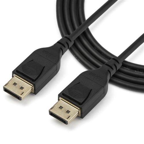 StarTech.com Cable DisplayPort Macho - DisplayPort Macho, 2 Metros, Negro CERTIFIED 8K@60HZ HBR3
