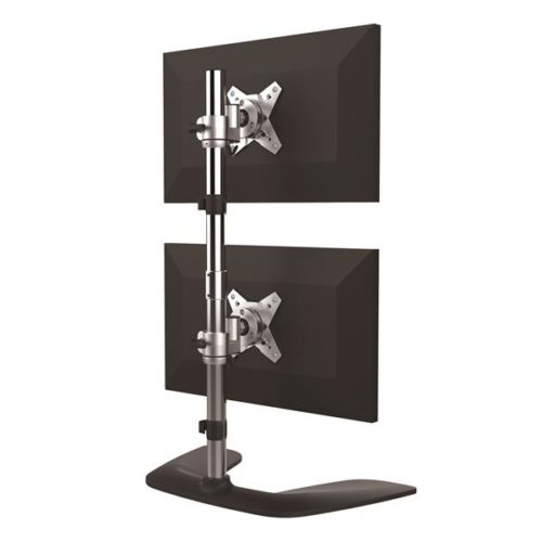 StarTech.com Soporte Vertical para Escritorio para 2 Monitores 13" - 27", hasta 16Kg, Negro PANTALLAS DE HASTA 27 VESA