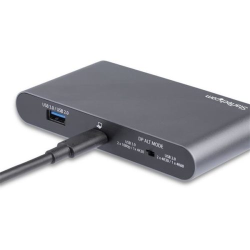 StarTech.com Docking Station DK30C2DAGPD USB, 2x USB 3.0, 1x USB 2.0, 1x RJ-45, Negro 2X4K DP WINDOWS PD