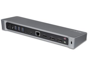 StarTech.com Docking Station DK30CH2DEP USB-C, 2x USB 3.0, 1x HDMI, 2x DisplayPort, 1x RJ-45, Plata/Negro 5X USB 3.0 PD 100W DP HDMI