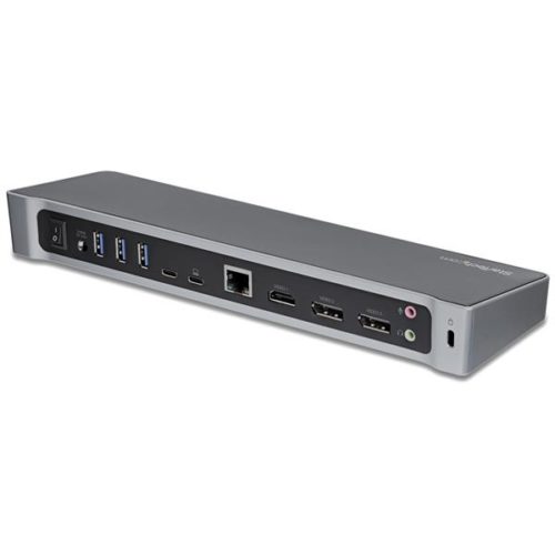 StarTech.com Docking Station DK30CH2DEP USB-C, 2x USB 3.0, 1x HDMI, 2x DisplayPort, 1x RJ-45, Plata/Negro 5X USB 3.0 PD 100W DP HDMI