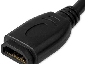 StarTech.com Cable HDMI A Macho - HDMI A Hembra, 15cm, Negro CONECTORES DE AGARRE - 4K 60HZ