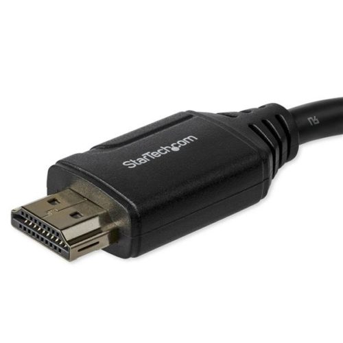 StarTech.com Cable HDMI A Macho - HDMI A Hembra, 15cm, Negro CONECTORES DE AGARRE - 4K 60HZ