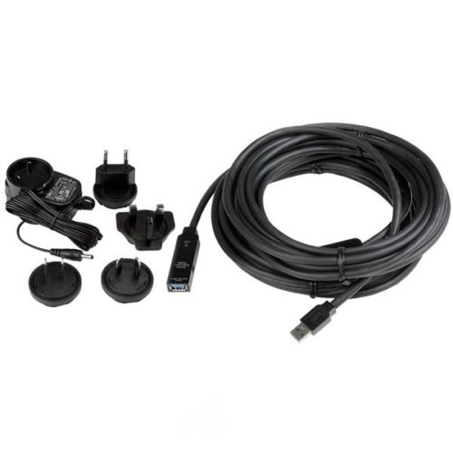 Cable Extensor StarTech.com USB3AAEXT10M - USB 3.0 - 10m - Macho a Hembra - Negro ALARGADOR