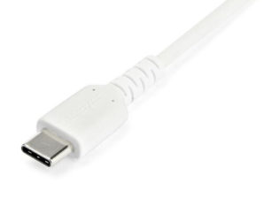 Cable USB StarTech.com RUSB2AC1MW - USB 2.0 a USB-C - 1 M - Fibra Aramida - Blanco BLANCO - CON FIBRA ARAMIDA